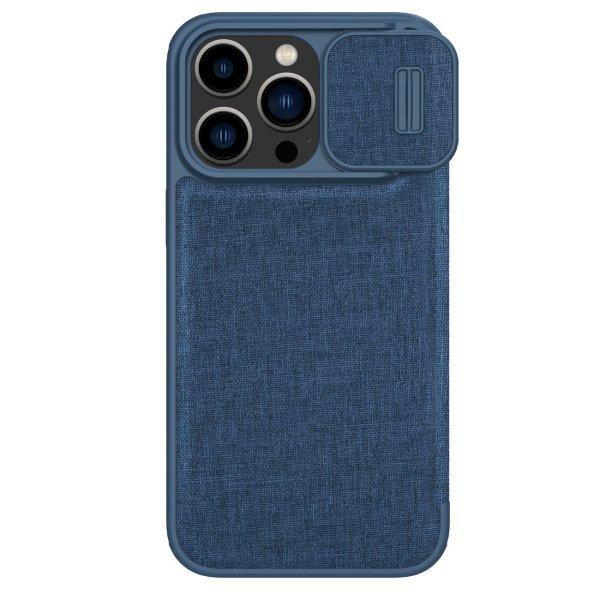 Nillkin Qin Qin Cloth Pro Case Case iPhone 14 Pro Max kamera védő tok Holster
Cover Flip Case kék