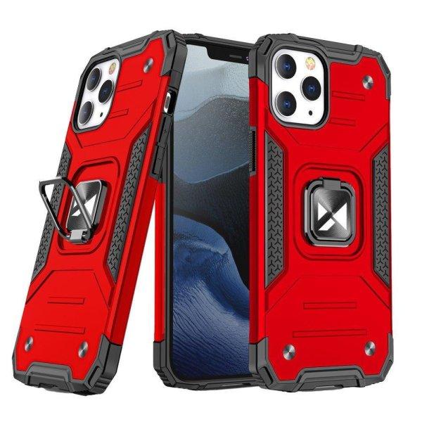 Wozinsky Ring Armor tok iPhone 14 Pro Max Armor tok mágneses tartó gyűrű
piros