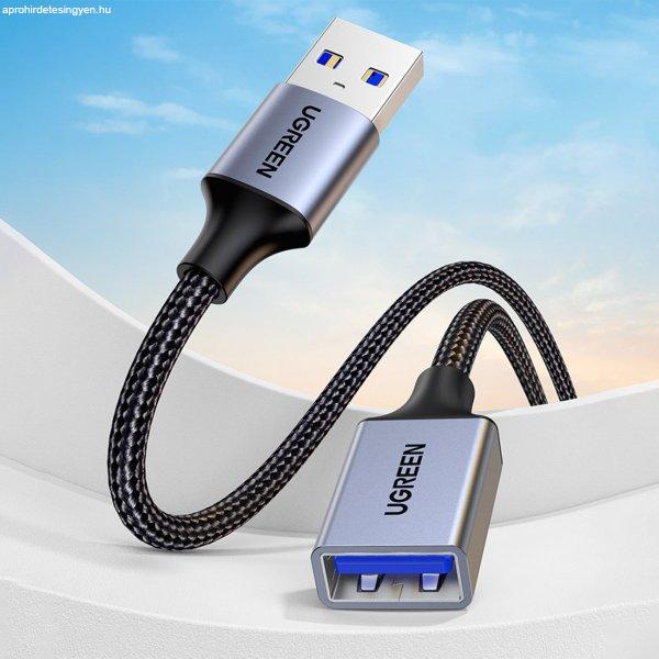 Ugreen hosszabbító kábel adapter USB (férfi) - USB (női) 3.0 5Gb/s 0.5m
szürke (US115)