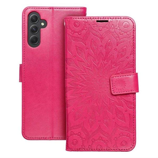 MEZZO Könyvtok SAMSUNG A14 4G / A14 5G mandala magenta