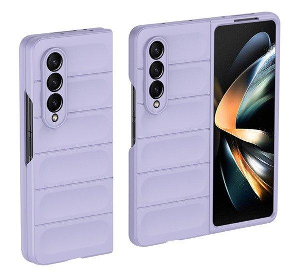 Szilikon telefonvédő (közepesen ütésálló, kamera védelem, 3D minta) LILA
Samsung Galaxy Z Fold3 5G (SM-F926)