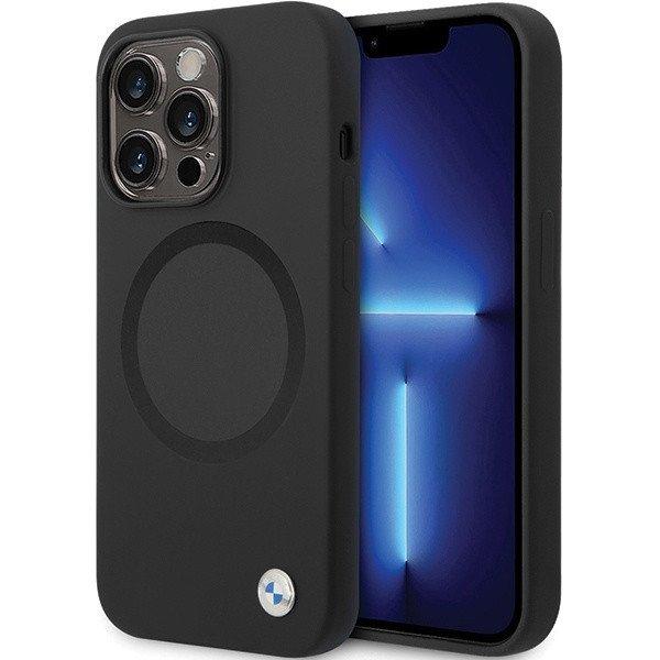 BMW BMHMP14XSILBK2 tok iPhone 14 Pro Max 6.7" - fekete Aláírás
folyékony Silicone MagSafe szignatúra