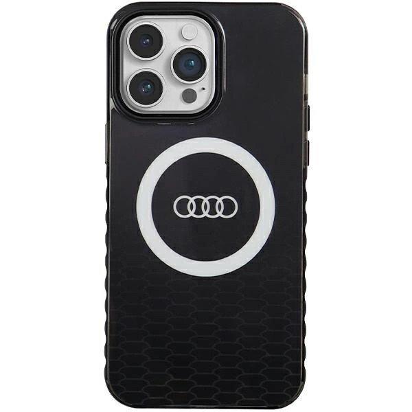 Audi IML Big Logo MagSafe tok iPhone 14 Pro Max - fekete