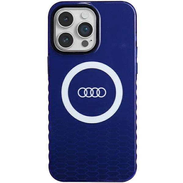 Audi IML Big Logo MagSafe tok iPhone 14 Pro Max - kék