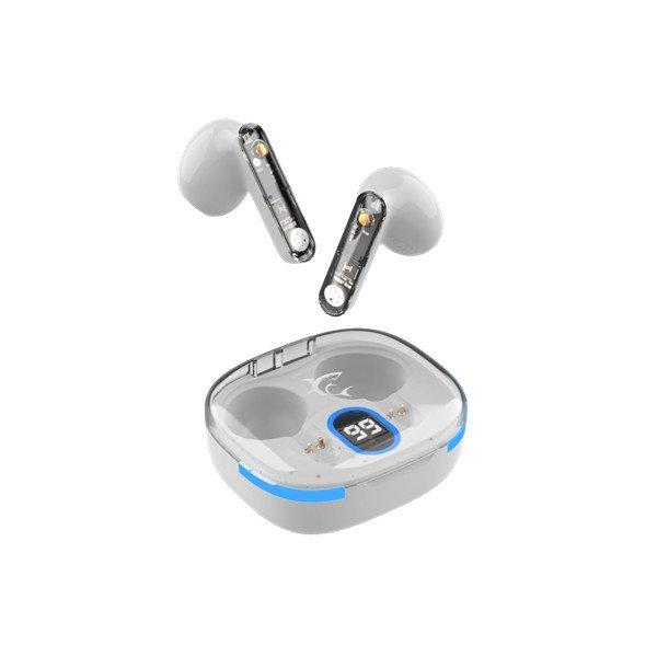 WHITE SHARK HYPERBEAT-W, GEB-TWS37W bluetooth In-ear fülhallgató mikrofonnal,
fehér