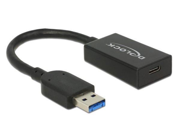 DeLock Converter USB 3.1 Gen 2 Type-A male > USB Type-C female Active 15cm
Black