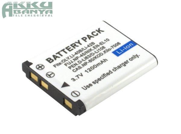 Olympus Li-40B akkumulátor 1200mAh, utángyártott