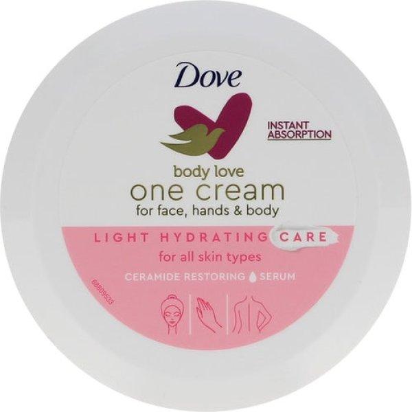 Dove Hidratáló arc- és testápoló krém Body Love
(Light Hydratation Care) 250 ml