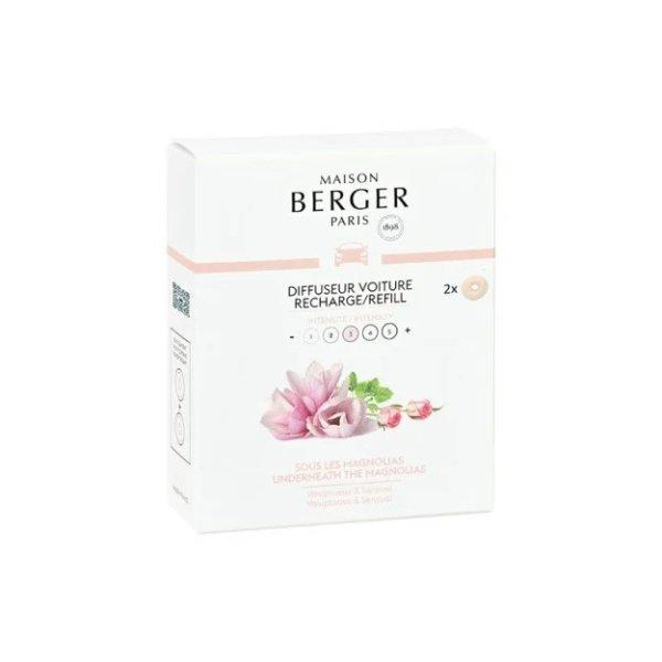 Maison Berger Paris Autóillatosító diffúzor
utántöltő Sous Les Magnolias (Car Diffuser Recharge/Refill) 2 db