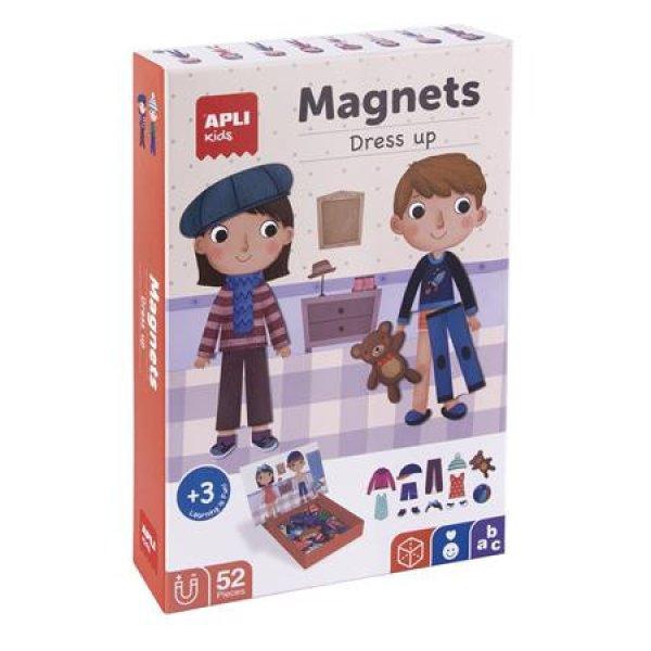 Mágneses készségfejlesztő készlet, 40 db, APLI Kids "Magnets",
öltözködés