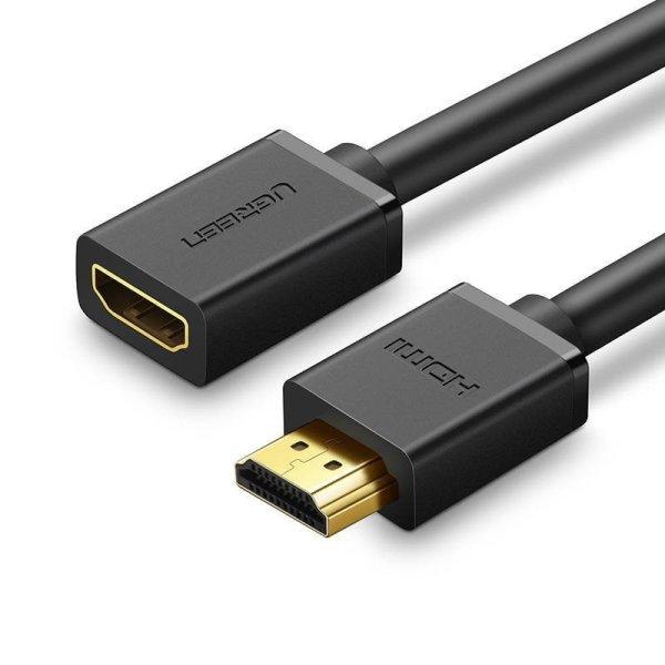 UGREEN HD107 HDMI hosszabbító kábel, anya-apa, FullHD, 3D, 2m (fekete)