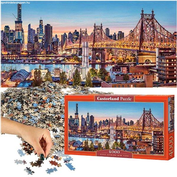 CASTORLAND Puzzle 4000 darab Jó estét New York 138x68cm