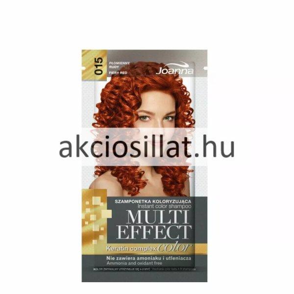 Joanna Multi Effect Keratin Complex Color 015 Fiery Red Tűzpiros hajszínező
sampon 35g