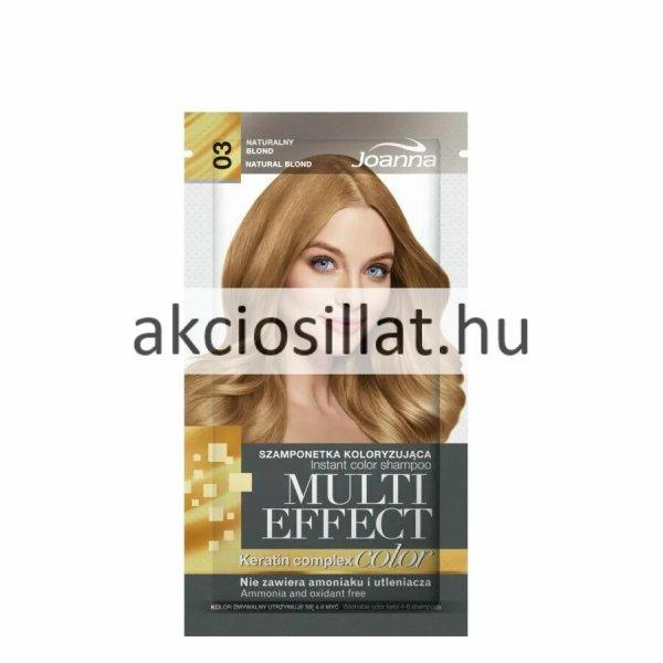 Joanna Multi Effect Keratin Complex Color 03 Natural Blond Természetes Szőke
hajszínező sampon 35g