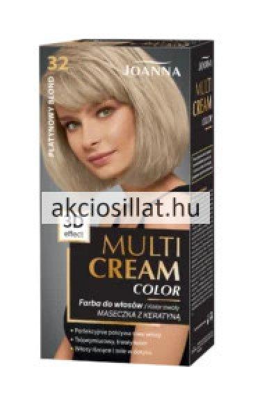 Joanna 3D Multi Cream Color 32 Platina Szőke Tartós Krémhajfesték 40+60g