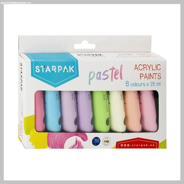 STARPAK pasztel akrilfesték 8 szín 25ml 484978