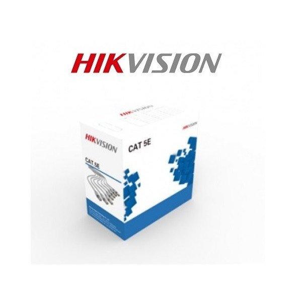 Hikvision Kábel - DS-1LN5E-E/E (UTP fali kábel, Cat5e, PVC, oxigénmentes
réz, szürke, 305m)