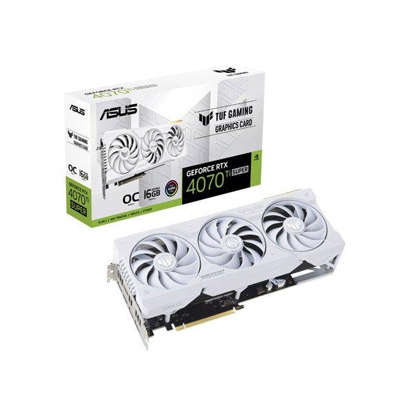 Asus Videokártya - nVidia TUF-RTX4070TIS-O16G-WHITE-GAMING (16384MB, GDDR6X,
2700/21000 Mhz, 256bit, 2xHDMI, 3xDP)