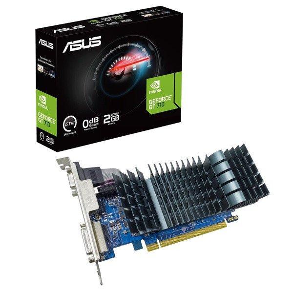 Asus Videokártya - nVidia GT710-SL-2GD5-BRK (2048MB, DDR3, 64bit, 954/900Mhz,
DVI/HDMI/VGA, Passzív hűtés)+LP