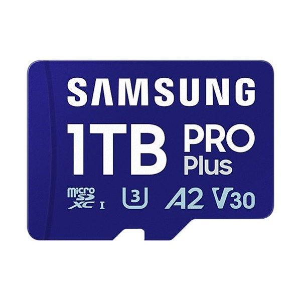 Samsung MicroSD kártya - 1TB MB-MD1T0SA/EU (PRO PLUS, microSDXC, UHS-I,
R180/W130, adapter, 1TB)