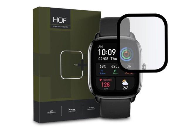 HOFI Hybrid Pro+ Glass üveg képernyővédő fólia - Amazfit GTS 4 Mini -
fekete