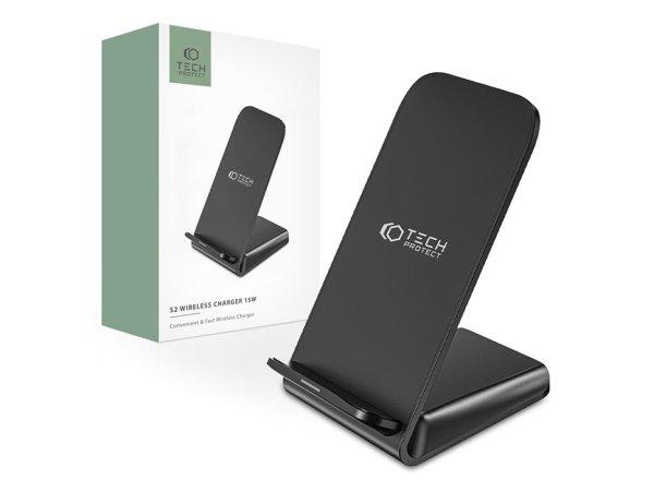 Tech-Protect Qi univerzális vezeték nélküli töltő állomás - 15W -
Tech-Protect S2 Wireless Charger for Phone - fekete