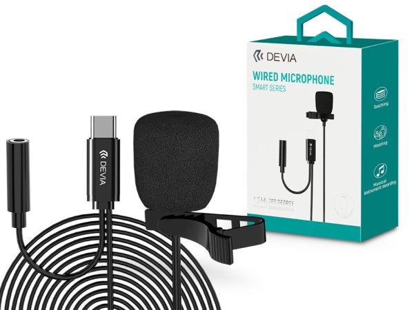 Devia vezetékes influenszer mikrofon - Type-C - Devia Smart Series Wired
Microphone - fekete