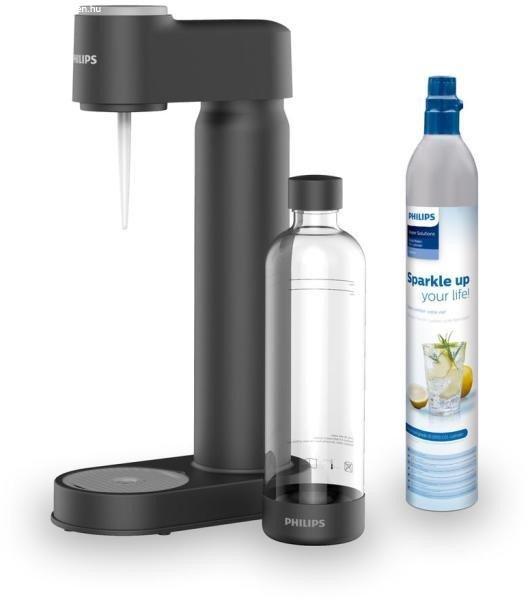 Philips GoZero Lite Soda Maker ADD4901 fekete szódagép, házi szódakészítő
1 db CO2 patronnal és 1 db 0.9 literes palackkal (ADD4901BK/10)