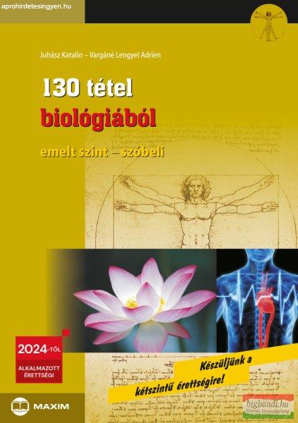 130 tétel biológiából - emelt szint - szóbeli - 2024-től érvényes 