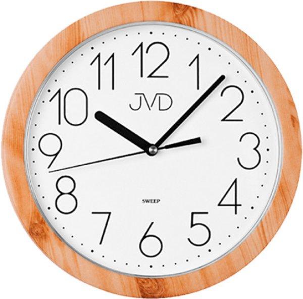 JVD Folyamatos működésű falióra H612 Light Brown