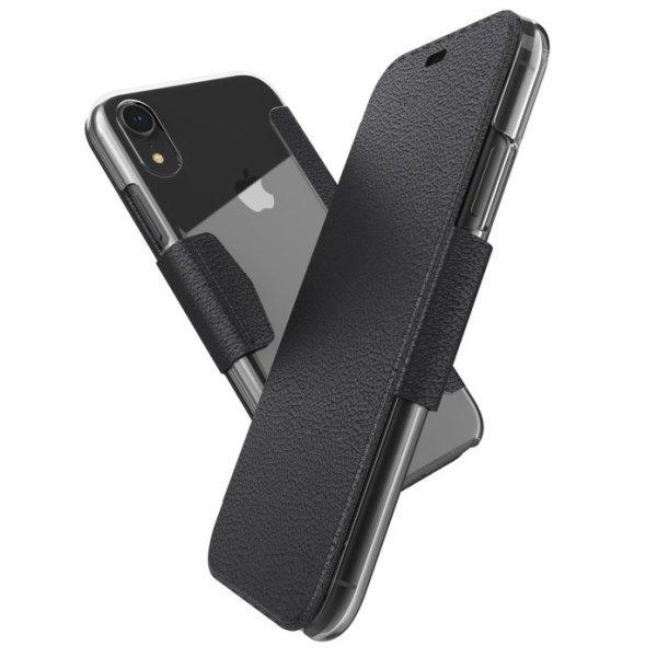 X-doria Engage Folio Apple iPhone 11 Pro Max oldalra nyíló mágneses
bőrhatású tok átlátszó hátlappal