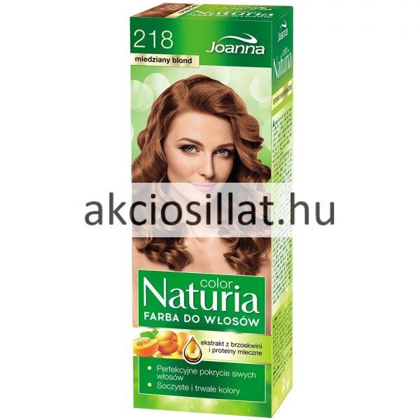 Joanna Naturia Permanent Color Cream 218 Réz Szőke Krémhajfesték 40+60g