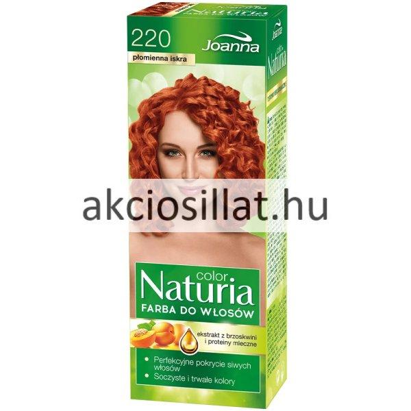 Joanna Naturia Permanent Color Cream 220 Tüzes Szikra Krémhajfesték 40+60g