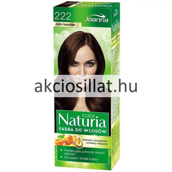 Joanna Naturia Permanent Color Cream 222 Vadgesztenye Krémhajfesték 40+60g