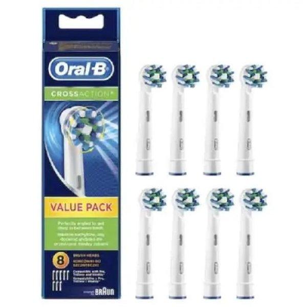 ORAL-B EB-50 CROSS ACTION BLUE elektromos fogkefe pótfej 8db EREDETI