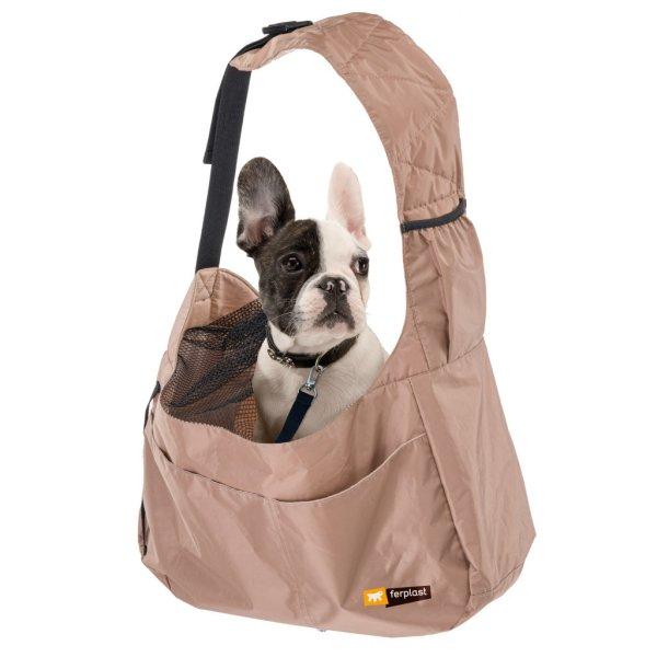 Ferplast Safari Borsa Beige Premium szállító táska 47x17x28cm (85747699)