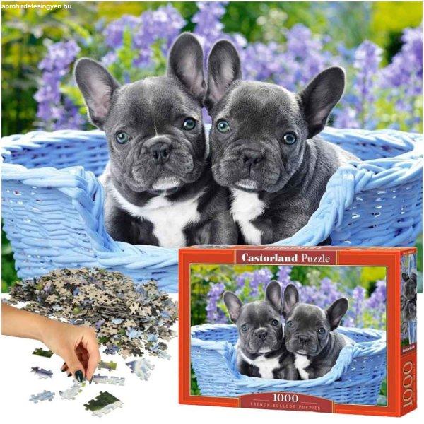 CASTORLAND Puzzle Francia bulldogok 68x47cm - 1000