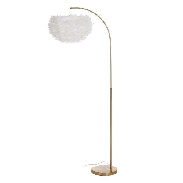 Álló Lámpa Fehér Aranysàrga Fém Tollak 60 W 220-240 V 68 x 40 x 175 cm
MOST 104413 HELYETT 63355 Ft-ért!