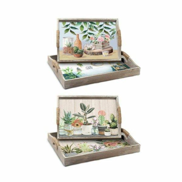 Tálca készlet DKD Home Decor 40 x 30 x 6 cm Fa MDF (2 egység) MOST 37279
HELYETT 21818 Ft-ért!
