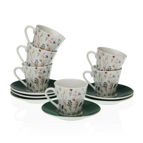 Csésze Szett Alátétekkel Versa Sansa Porcelán 5,8 x 6 x 5,8 cm Kávézó (12
Darabok) MOST 18655 HELYETT 11608 Ft-ért!