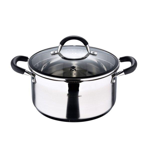 Lábas fedéllel Masterpro foodies bgmp-1502-bk Rozsdamentes acél (5 L) 24 x 12
cm MOST 32646 HELYETT 22769 Ft-ért!