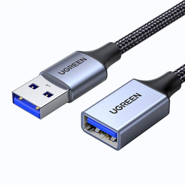 Ugreen hosszabító kábel adapter USB (męski) - USB (żeński) 3.0 5Gb/s 1m
szary (US115)