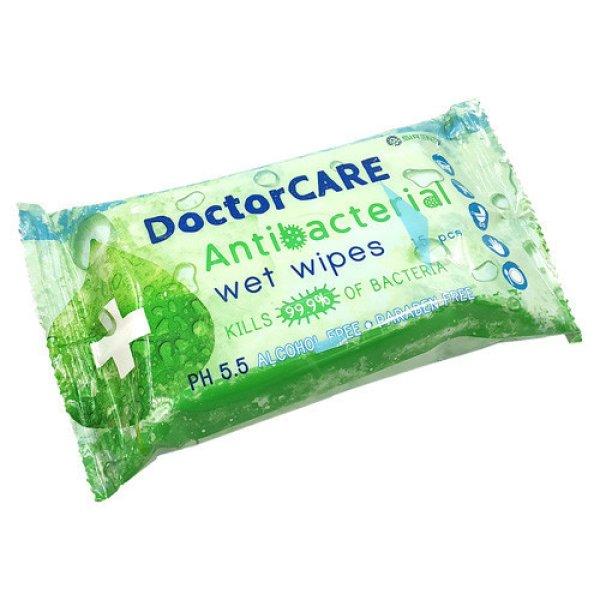 Doctor Care, Antibakteriális Törlőkendő, 15db-os