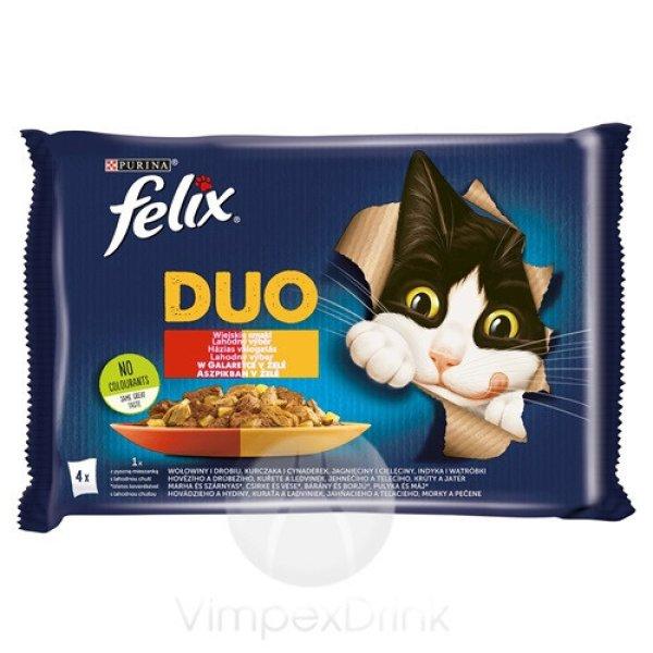 FELIX DUO házias nedves macska 4x85g