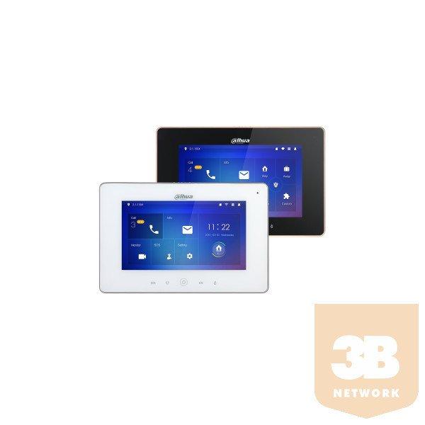 Dahua IP video kaputelefon - VTH5221DW-S2 (beltéri egység, 7" touch
screen, 2 ajtó vezérlés, SD, I/O, PoE, wifi, fehér)