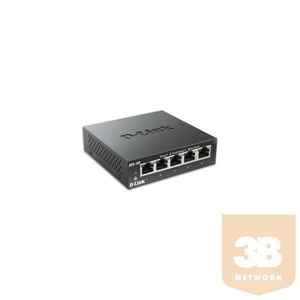 D-Link 5-port 10/100 Metal Housing Desktop Switch