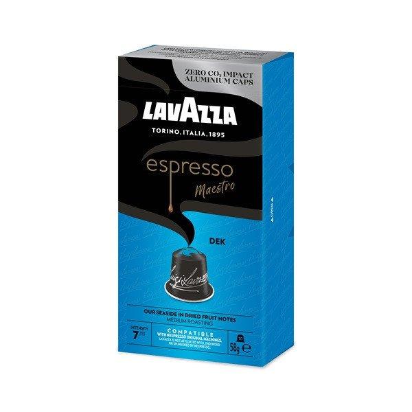 Lavazza Decaffeina Nespresso kompatibilis alumínium kapszula csomag 10 db x
5.8g, koffeinmentes