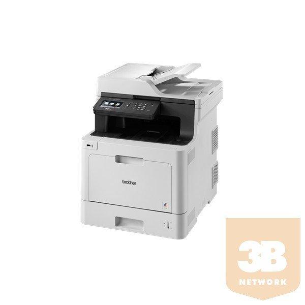 BROTHER Lézer MFP NY/M/S DCP-L8410CDW, A4, színes, 31 lap/perc, WiFi/LAN/USB,
ADF, duplex, 2400x600dpi, 512MB