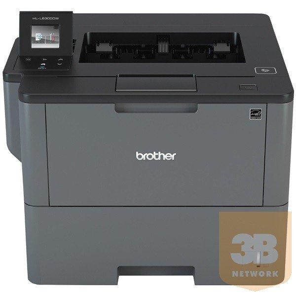 BROTHER Lézernyomtató HL-L6300DW, A4, mono, 46 lap/perc, WiFi/LAN/NFC/USB,
duplex, 1200x1200dpi, 256MB