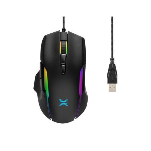 Mouse NOXO Deviator Gaming egér 6400dpi, RGB